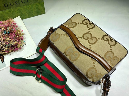 Modern Refined Monogram Leather Top Handle Bag