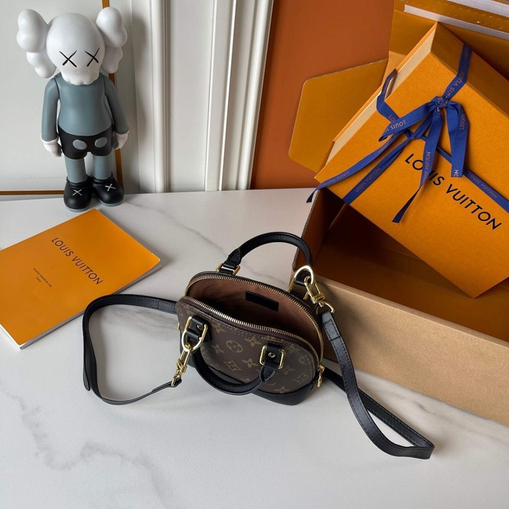 Alma Monogram Leather Crossbody Bag