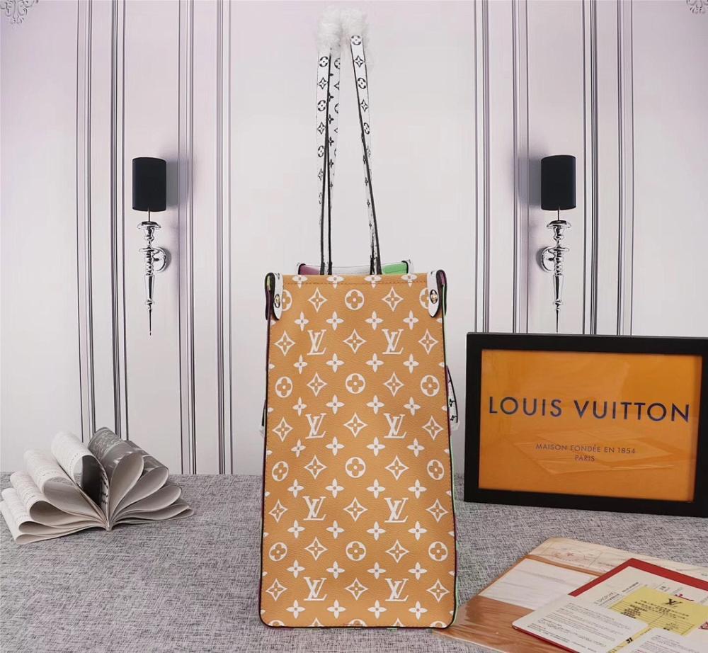 OnTheGo Gold Monogram Tote Bag