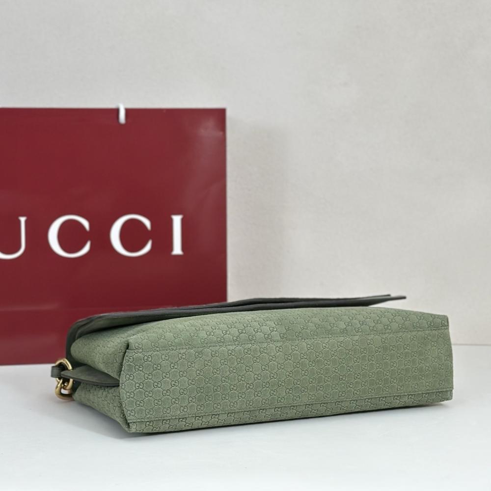 Suede Top Handle Bag