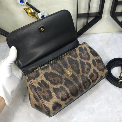 Birkin Printed Leather Shoulder Bag