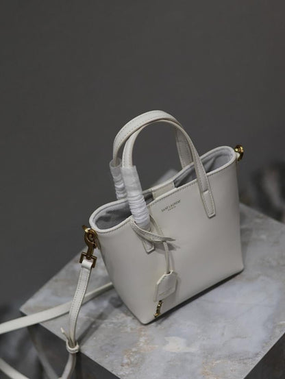 Luxury Stylish Woven Leather Top Handle Bag