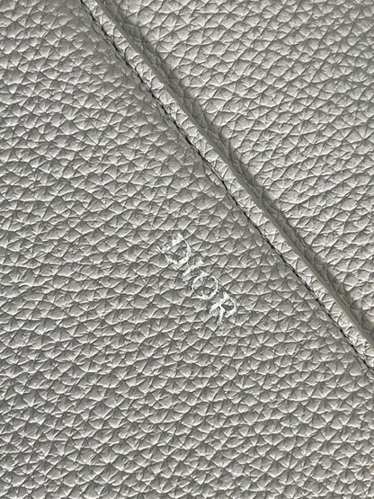 Elegant Stylish Grey Embroidered Calfskin Shoulder Bag