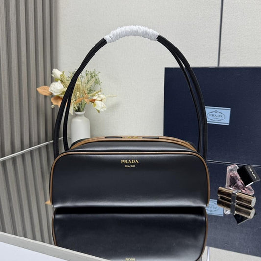 Quilted Lambskin Top Handle Bag
