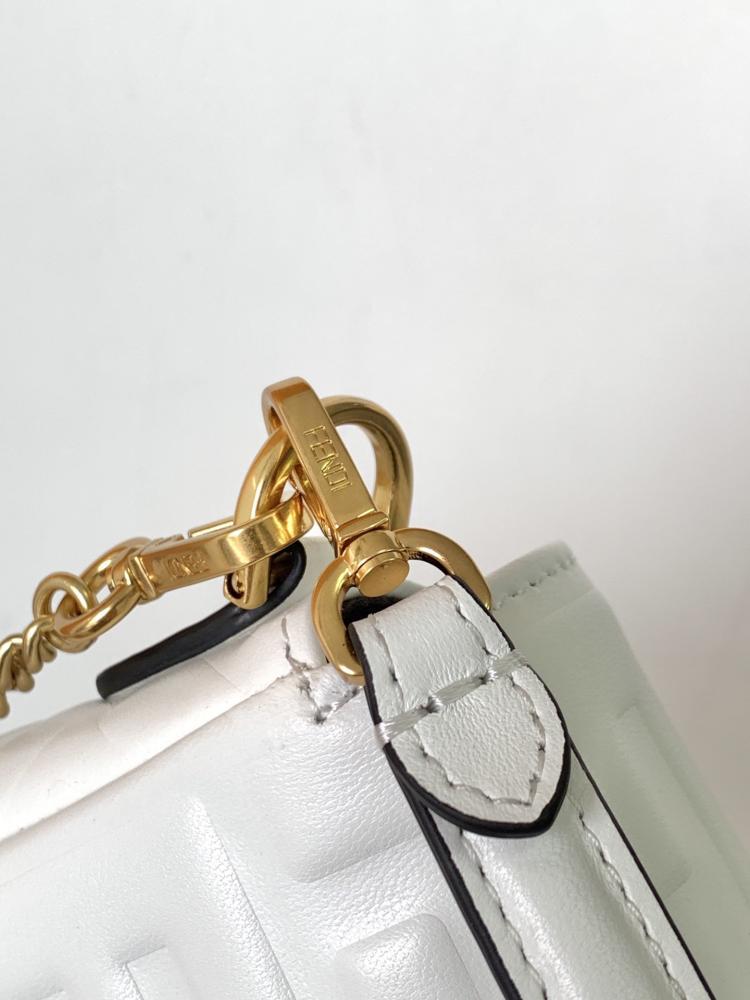 Gold Leather Crossbody Bag