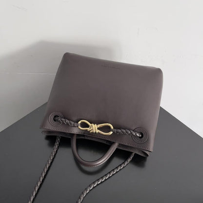 Leather Top Handle Bag