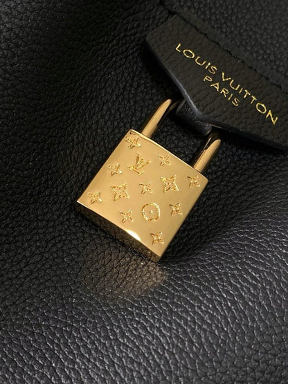 Modern Luxury Monogram Satin Top Handle Bag
