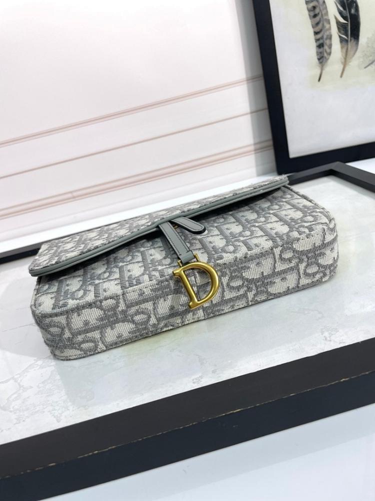 Saddle Grey Printed Shoulder Bag