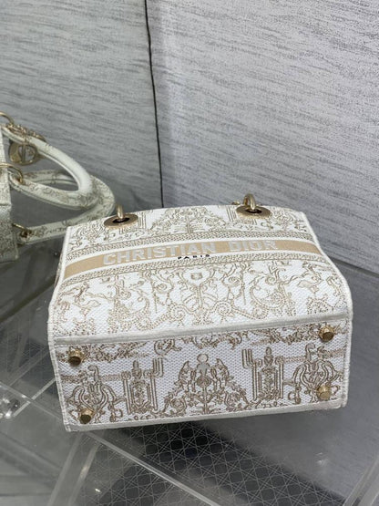 Gold Top Handle Bag