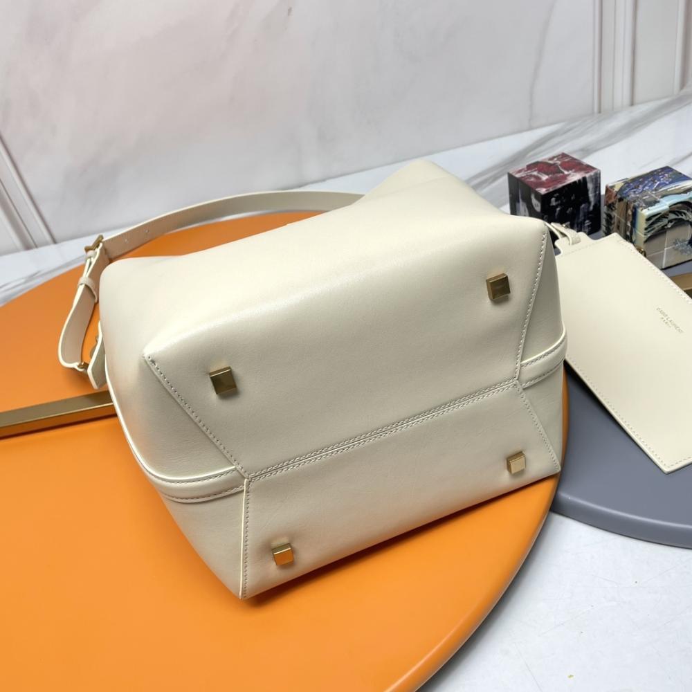 Studded Calfskin Bucket Bag