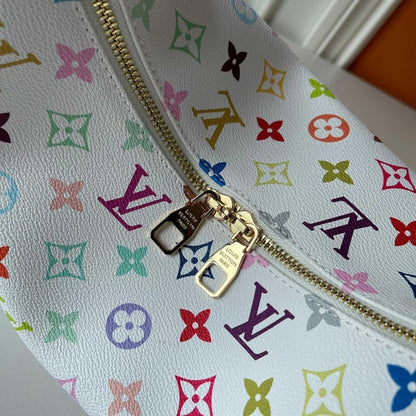 Luxury Elegant Monogram Leather Top Handle Bag