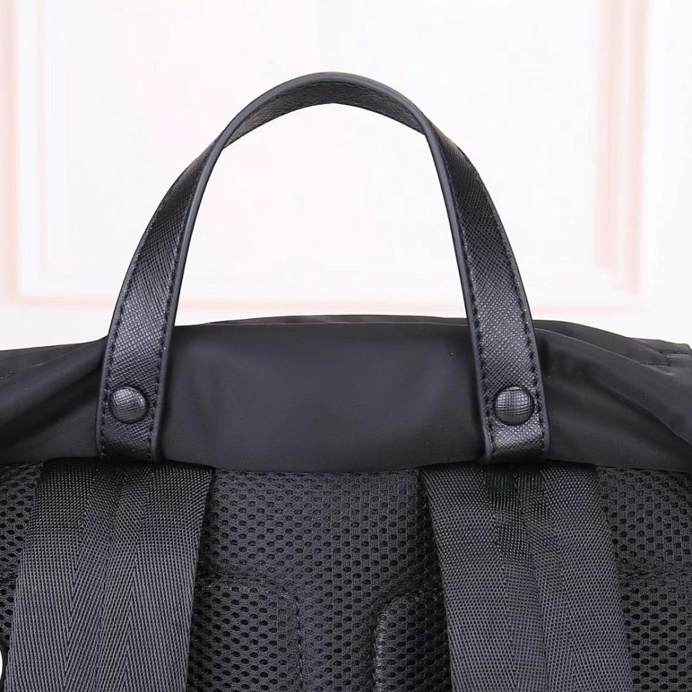 Modern Italian-Inspired Nylon Top Handle Bag
