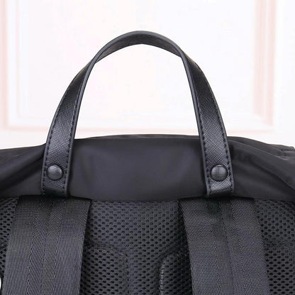 Modern Italian-Inspired Nylon Top Handle Bag