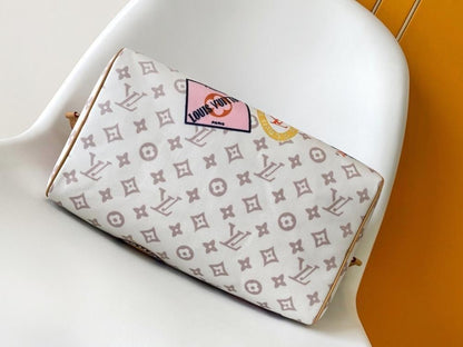 Modern Italian-Inspired Monogram Shoulder Bag