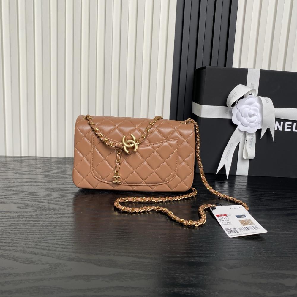 Gold Top Handle Bag
