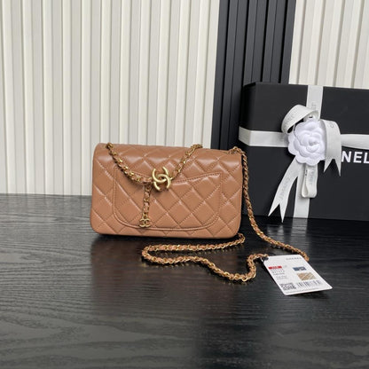 Gold Top Handle Bag