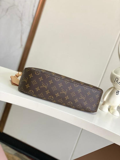 Modern Italian-Inspired Monogram Calfskin Top Handle Bag