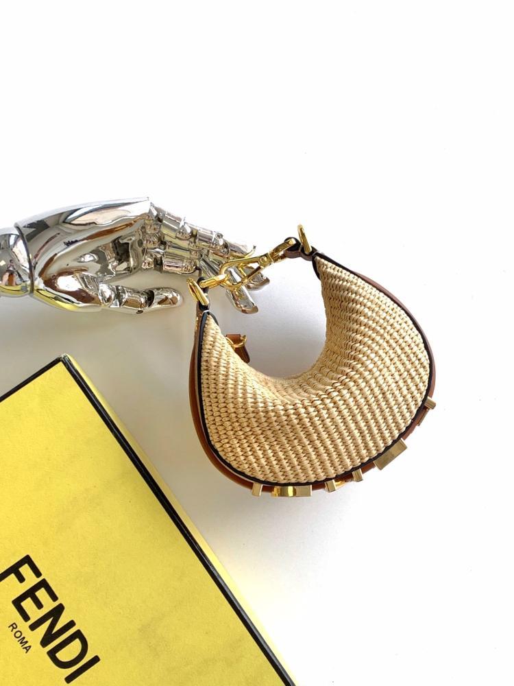 Gold Woven Top Handle Bag