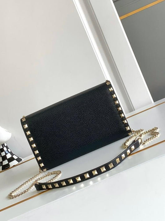 Stylish Refined Studded Leather Crossbody Bag