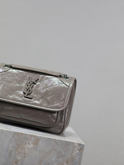 Practical Leather Top Handle Bag