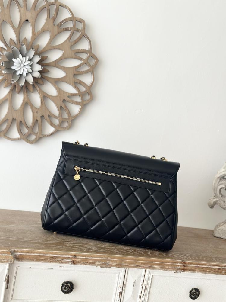 Luxury Lambskin Top Handle Bag