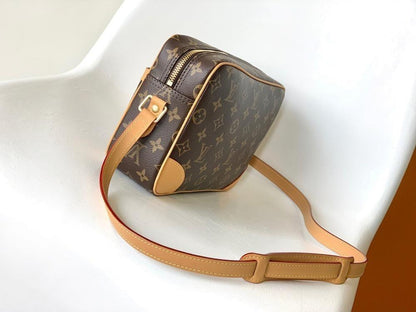 Modern Premium Monogram Leather Crossbody Bag