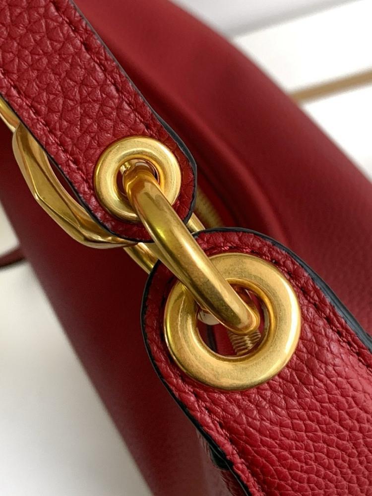 Elegant Stylish Gold Lambskin Shoulder Bag