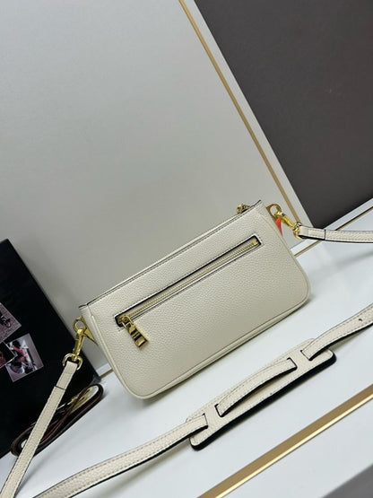 Italian-Inspired Luxury Leather Shoulder Bag