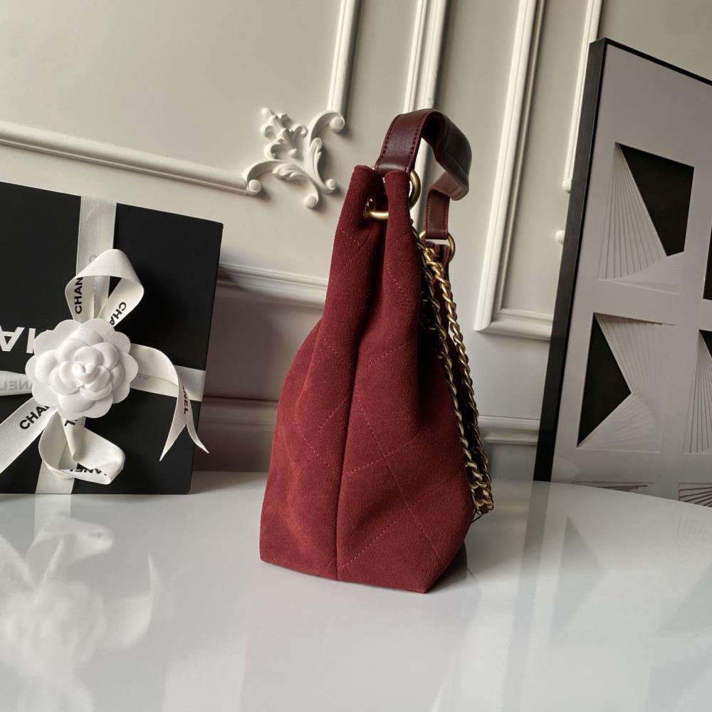Gold Leather Hobo Bag
