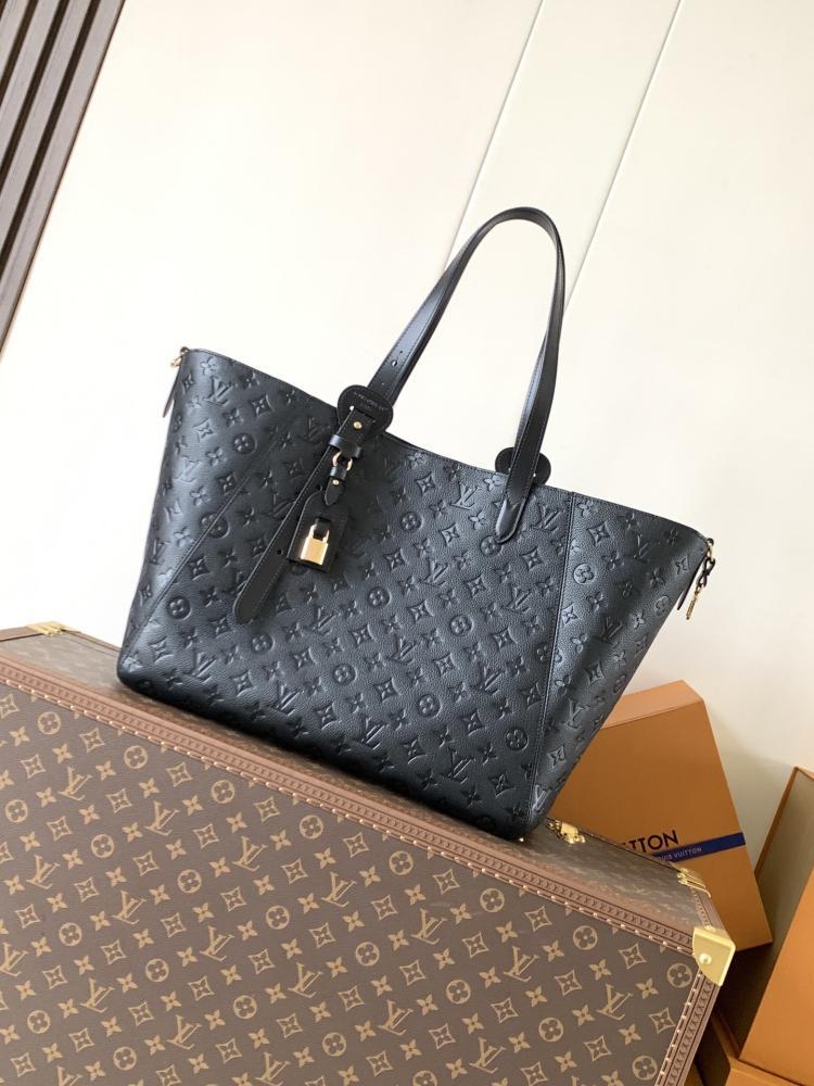 Brown Monogram Leather Hobo Bag