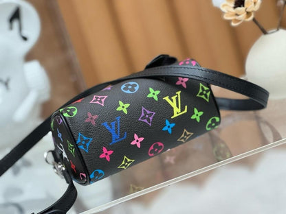 Modern Luxury Printed Leather Top Handle Bag