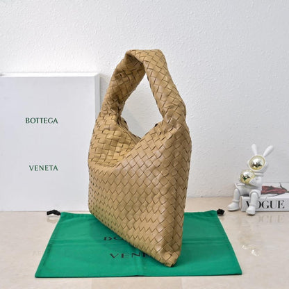 Woven Leather Top Handle Bag