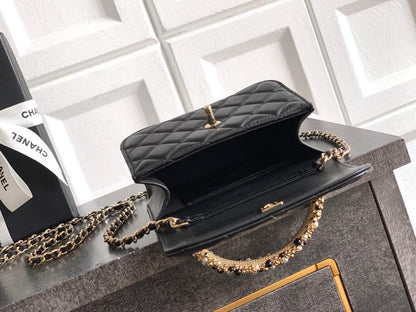 Leather Top Handle Bag