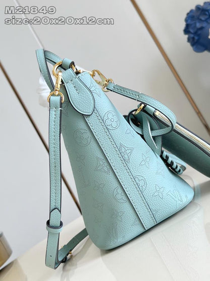Woven Leather Top Handle Bag