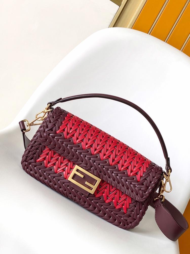 Woven Leather Shoulder Bag