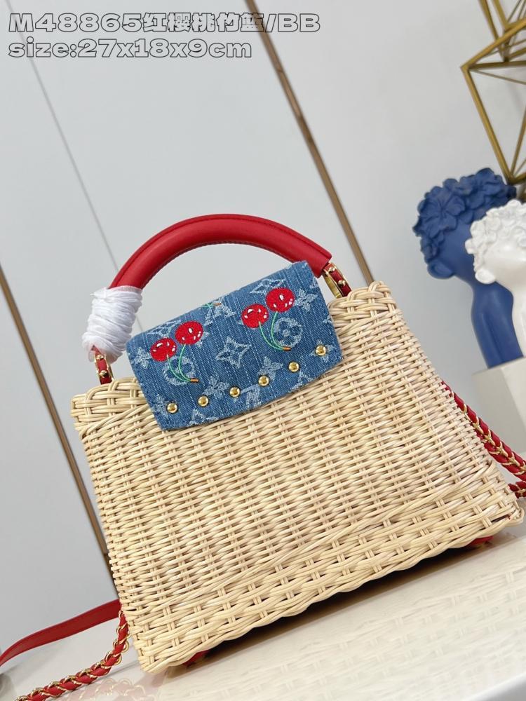 Woven Top Handle Bag