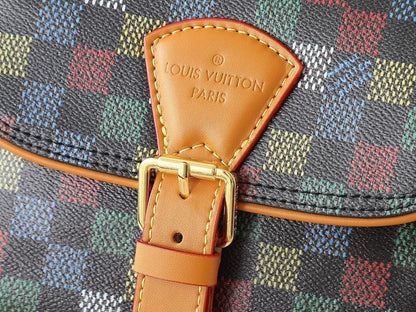 Modern Stylish Monogram Leather Shoulder Bag
