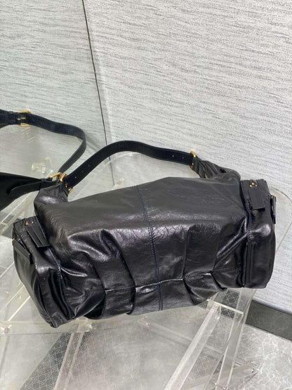 Classic Leather Top Handle Bag