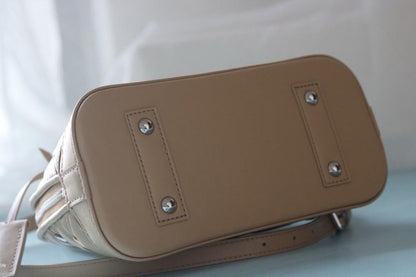 Classic Modern Studded Lambskin Shoulder Bag