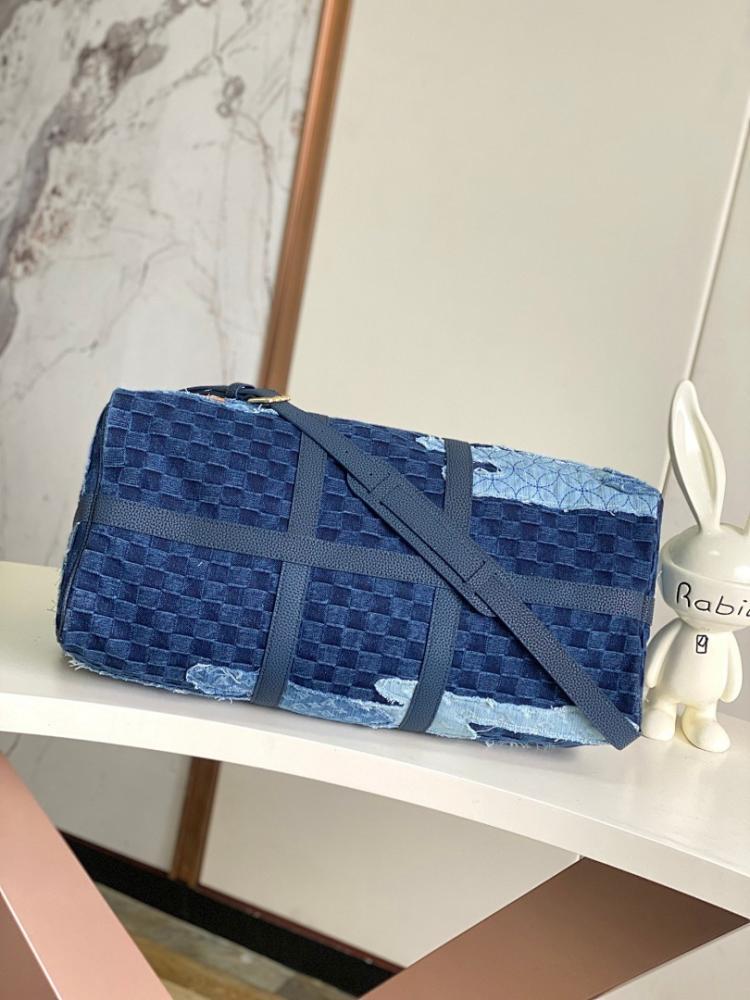 Keepall Monogram Denim Travel Bag