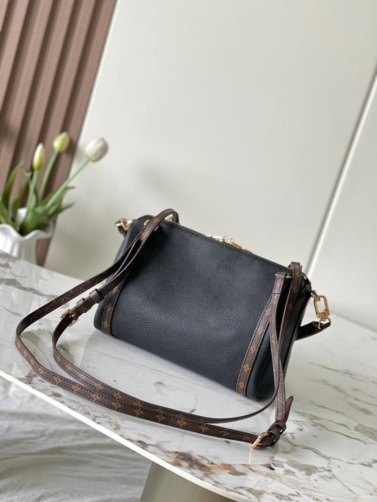 Modern Elegant Monogram Calfskin Top Handle Bag