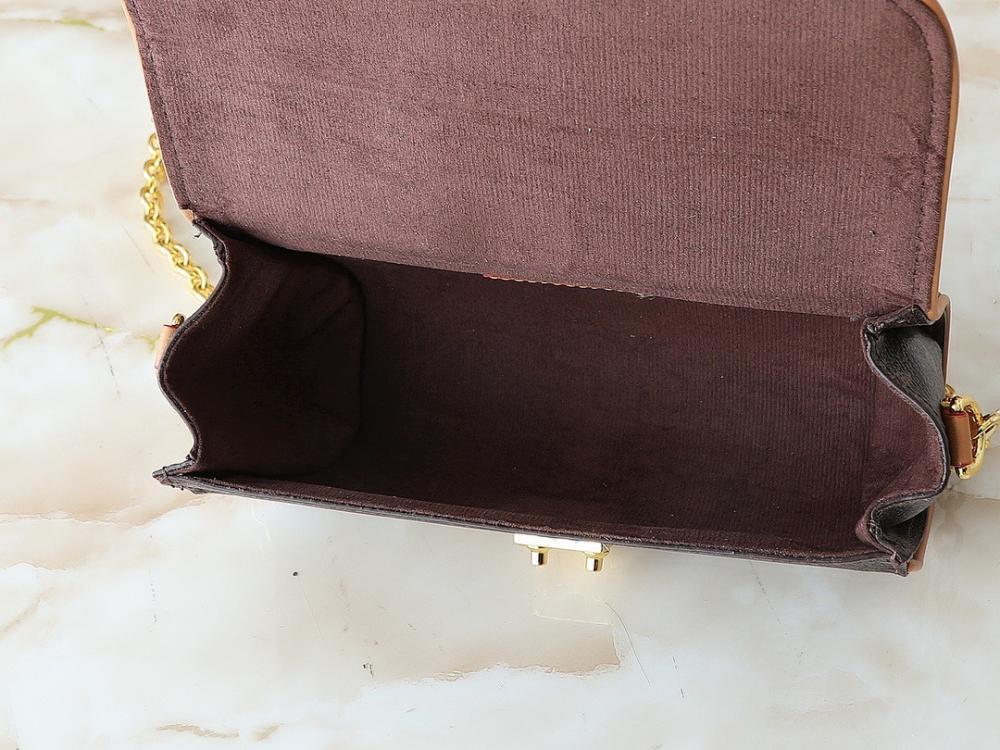 Modern Luxury Monogram Leather Shoulder Bag