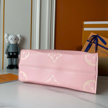 Luxury Elegant Monogram Leather Shoulder Bag