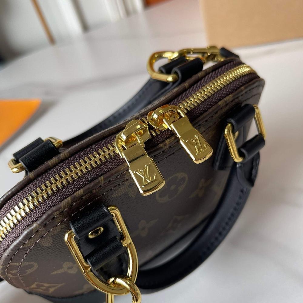 Alma Monogram Leather Crossbody Bag