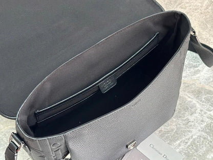 Classic Black Calfskin Crossbody Bag – Special Edition