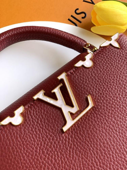Leather Top Handle Bag