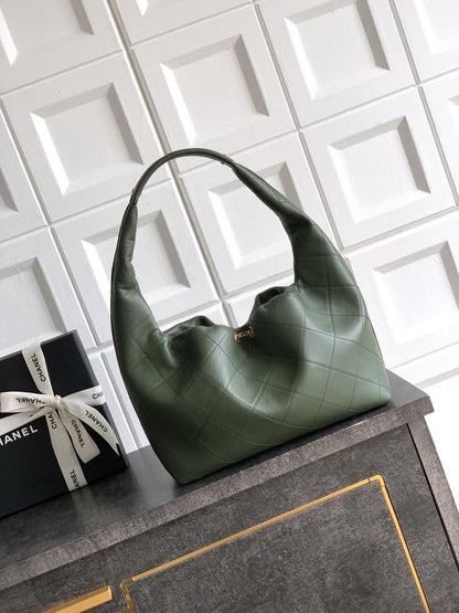 Woven Calfskin Hobo Bag