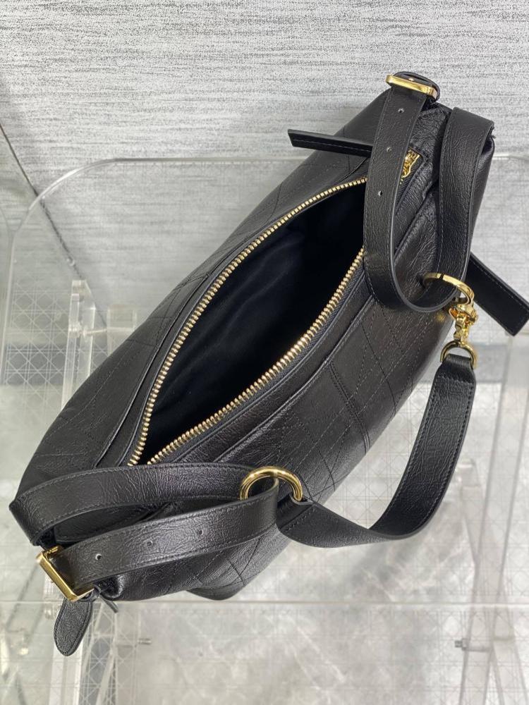 Alma Gold Leather Hobo Bag