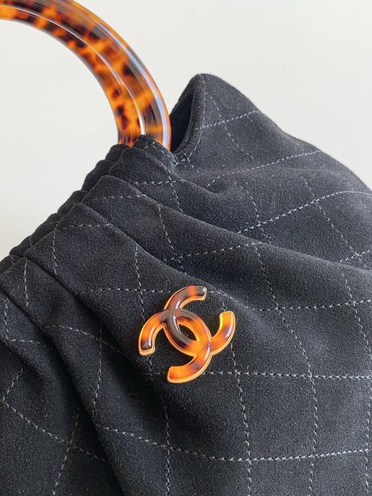 Suede Top Handle Bag