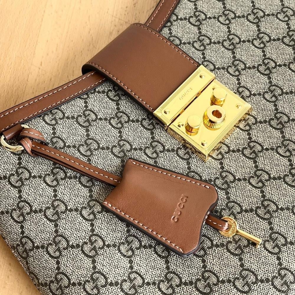 Padlock Gold Shoulder Bag